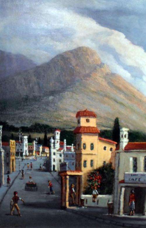 Luther Marais - Cape street scene - Simply outstanding!! Investment art!!